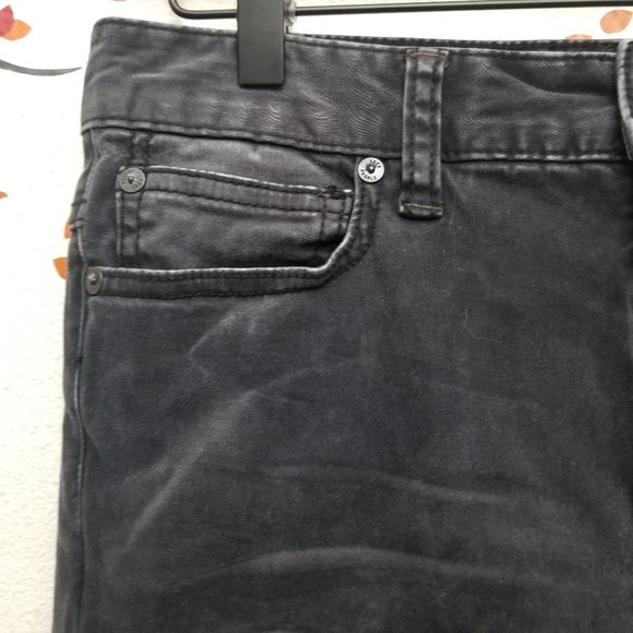 Free People Black High Rise Ankle Skinny Distress sz 28 - Picture 4 of 11